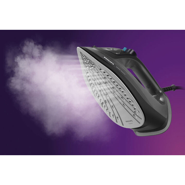 PHILIPS DST3041/80 - Steam iron, 200 g/min, 300 ml, Black