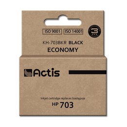Actis Encre KH-703BKR (remplacement HP 703 CD887AE ; Standard ; 15 ml ; noir)