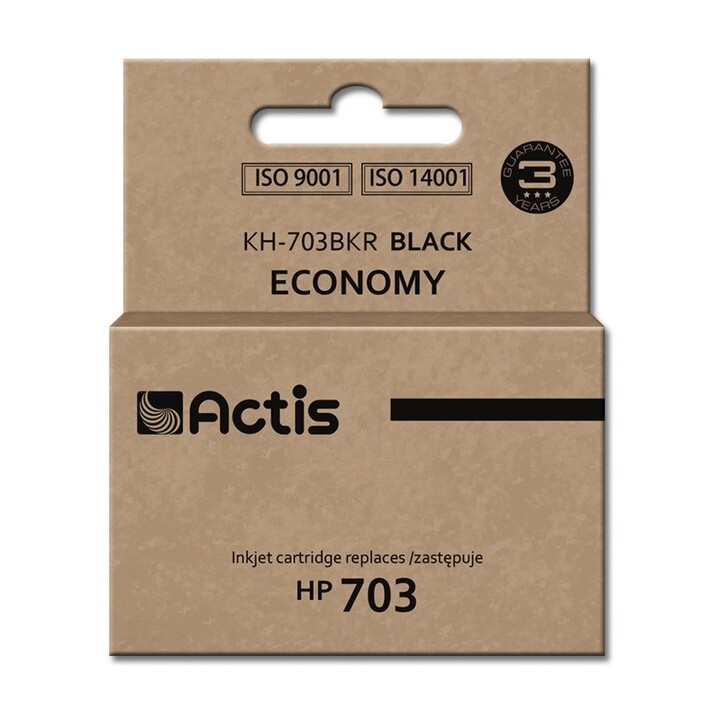 Inchiostro Actis KH-703BKR (sostituzione HP 703 CD887AE; standard; 15 ml; nero)