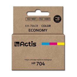 Tinta Actis KH-704CR (substituta da HP 704 CN693AE; padrão; 9 ml; colorida)