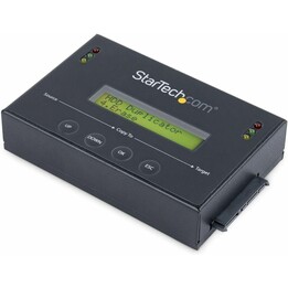 StarTech.com Standalone 1:1 Hard Drive and SSD Duplicator and Eraser, Black (duplicateur et effaceur de disques durs et de disqu