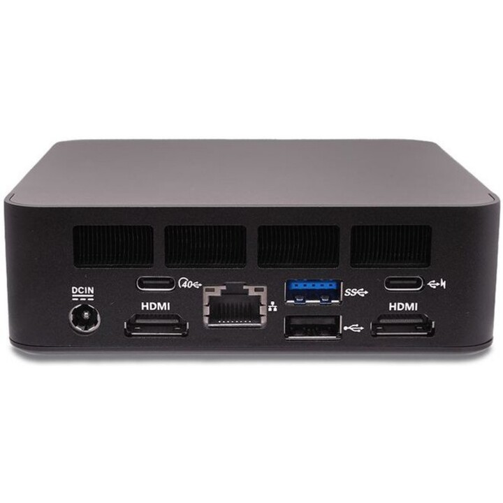 AOpen DEN5128 Mini PC Intel Core i7-1260P 12-Core 16 GB DDR4 512 GB NVMe SSD Dual GbE HDMI DP WiFi6 Windows 11 Pro