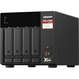 Servidor de ficheiros Qnap TS-473A, 8 GB RAM, 4 compartimentos, Preto