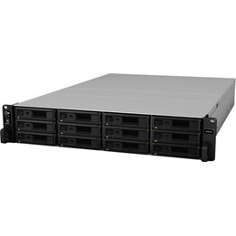 Synology RS3618xs NAS 12-Bay Rack File Server, Black