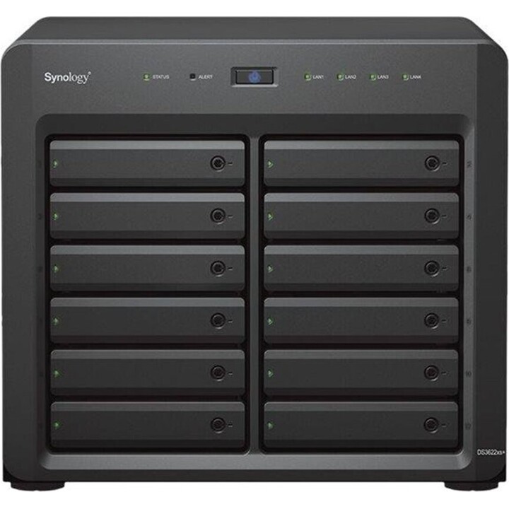 Serveur NAS DS3622xs+ Intel Xeon D-1531 16 GB RAM Serveur NAS DS3622xs+ Intel Xeon D-1531 16 GB RAM, Noir