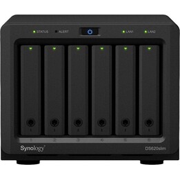 Synology Ds620 Carcasa de almacenamiento delgada de 6 bahías, negra