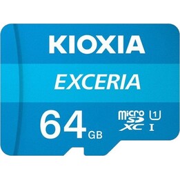 Kioxia Exceria MicroSDXC 64 GB Klasse 10 UHS-I + Adapter