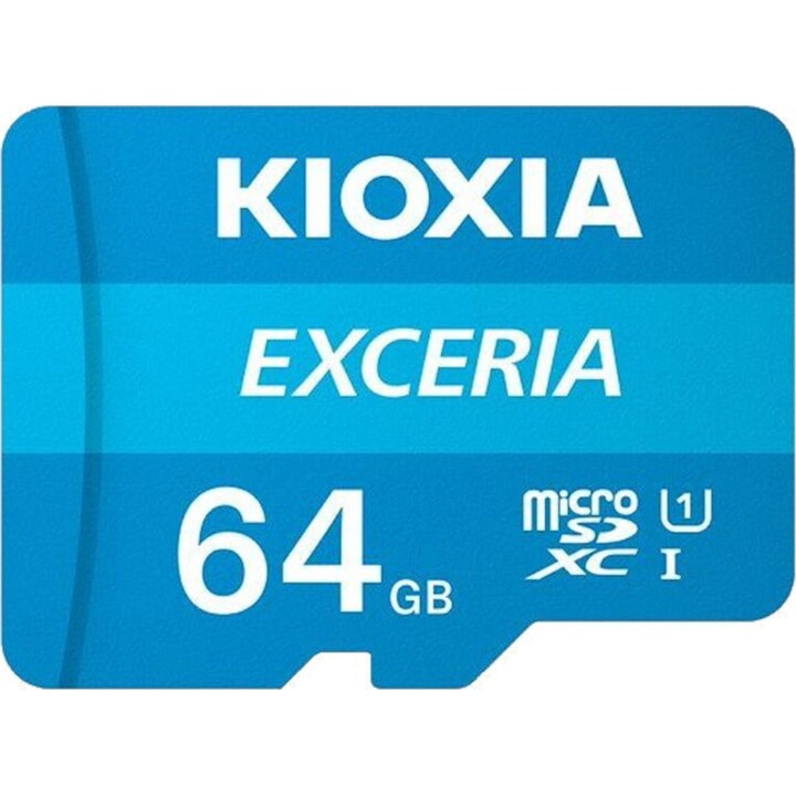 Kioxia Exceria MicroSDXC 64 GB Klasse 10 UHS-I + Adapter