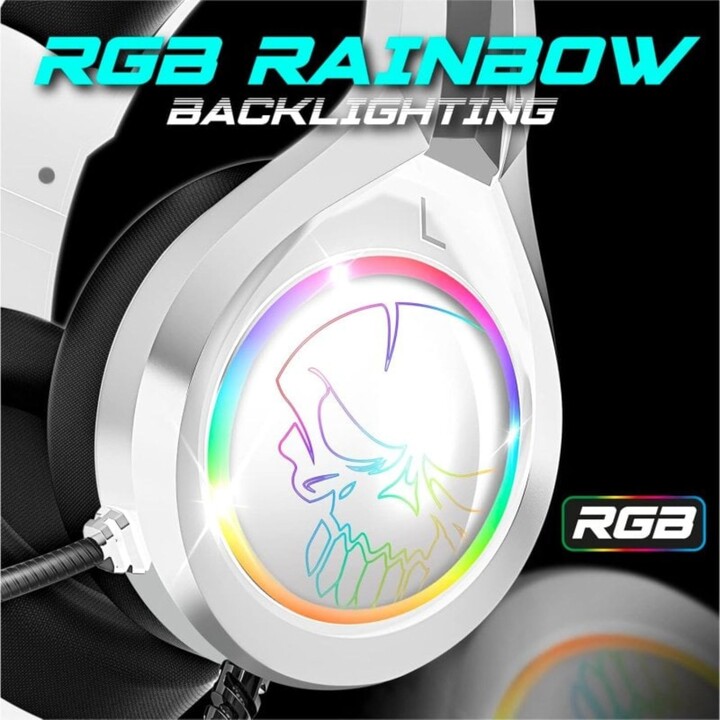 Spirit of Gamer PRO-H8 White RGB Gaming Headphones