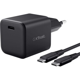 GaN Trust Gaming GXT 1258 Switch 2 Wall Charger / 1xUSB Type-C / Includes USB Type-C Cable / 65W