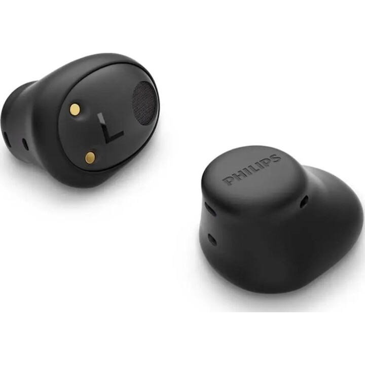 Fones de ouvido Bluetooth Philips TAT2149 com estojo de carregamento / 6 horas de duração da bateria / Preto
