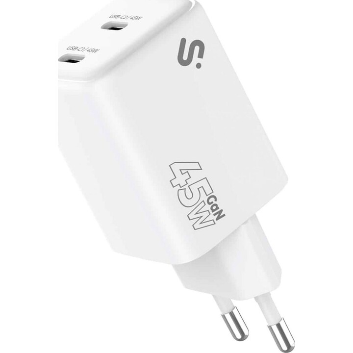 Carregador Subblim Gan 45w Carregador Usb C+c