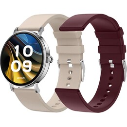 Montre connectée SPC Smartee Duo Velvet 9656B, notifications, fréquence cardiaque, blanche
