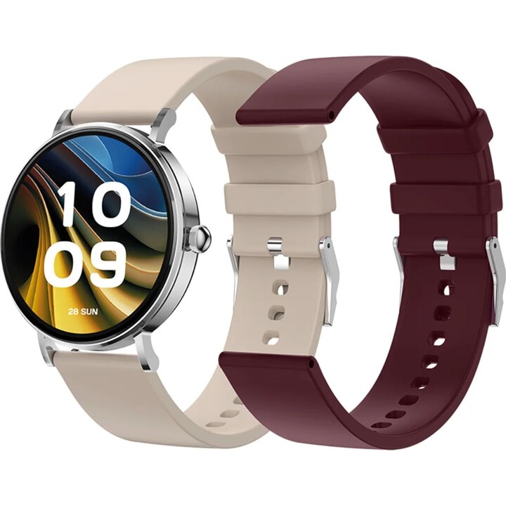 Smartwatch SPC Smartee Duo Velvet 9656B/ Notifiche/ Frequenza cardiaca/ Bianco
