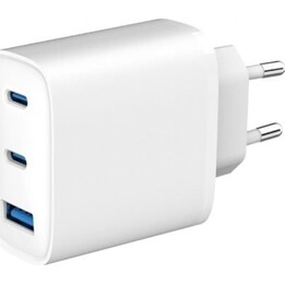 Carregador de parede SPC Ultra Rápido 4342B/ 2xUSB Tipo C/ 1xUSB/ 65W/ Branco