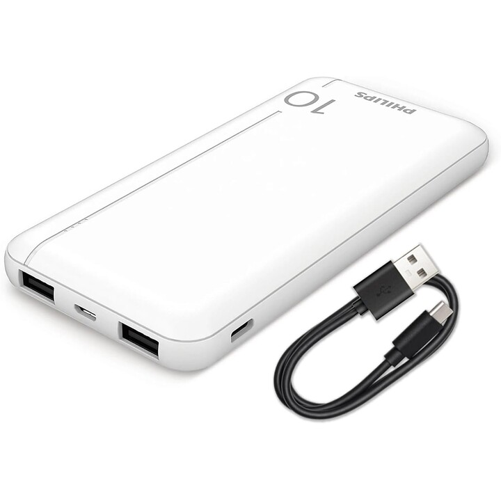 Powerbank 10000mAh Philips DLP1810NW/62/ Bianco