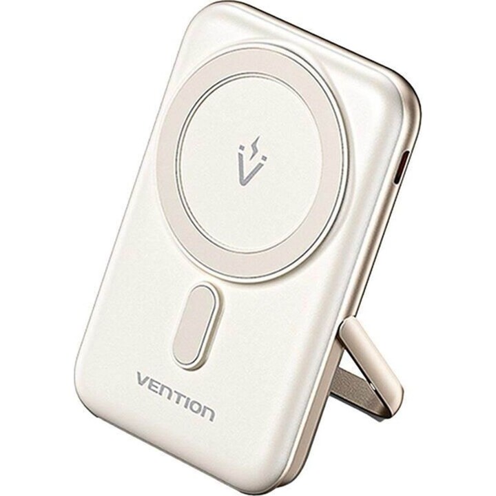 Powerbank 10000mAh Vention FHNW0/ 20W/ Wireless/ Blanca