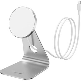 Base de carregamento sem fio/ MagSafe Vention FGHIF/ 1m/ 15W/ Prateado