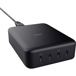 Carregador de mesa Trust Maxo/ 4xUSB tipo C/ 240 W/ compatível com laptops