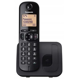 DRAHTLOSES Dect-Telefon Panasonic Kx-Tgc210Spb Schwarz - Rufen Sie Die Kennzeichnung - Lockout Unwanted Number - Hintergrundbe