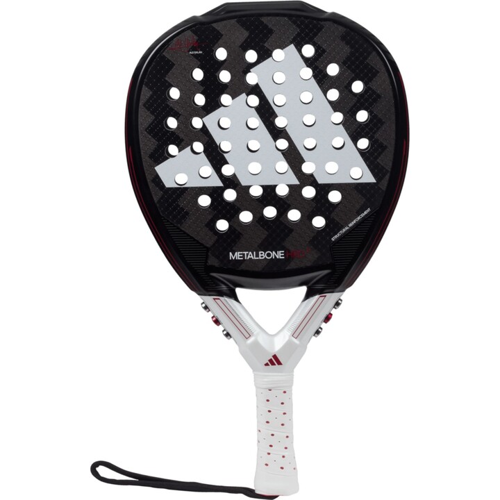 Pala de Pádel Adidas Metalbone HRD+ 2024/ Negra y Blanca (Ale Galan)