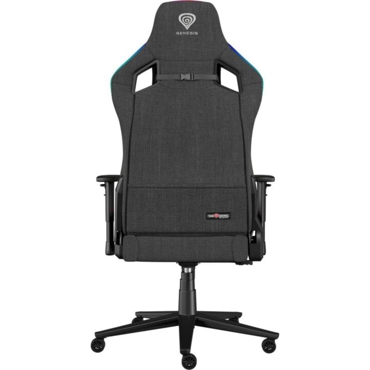 Silla gaming Genesis Trit 660 RGB ergonómica, 150kg, tela transpirable, retroiluminación y ajustes avanzados