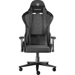 Genesis Nitro 550 G2 gaming chair with metal base (150kg weight capacity), padded seat, and breathable fabric.