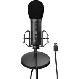 Micrófono Genesis Radium 600 G2 USB cardioide condensador con soporte y control de volumen