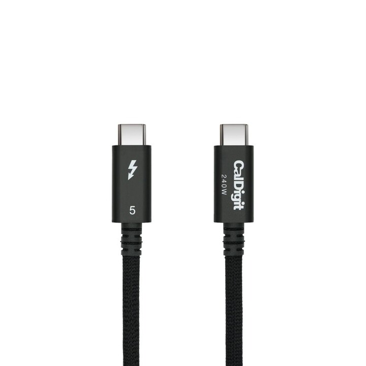 Cable Thunderbolt 5 (USB-C) Pro trenzado 0,5 m - Negro