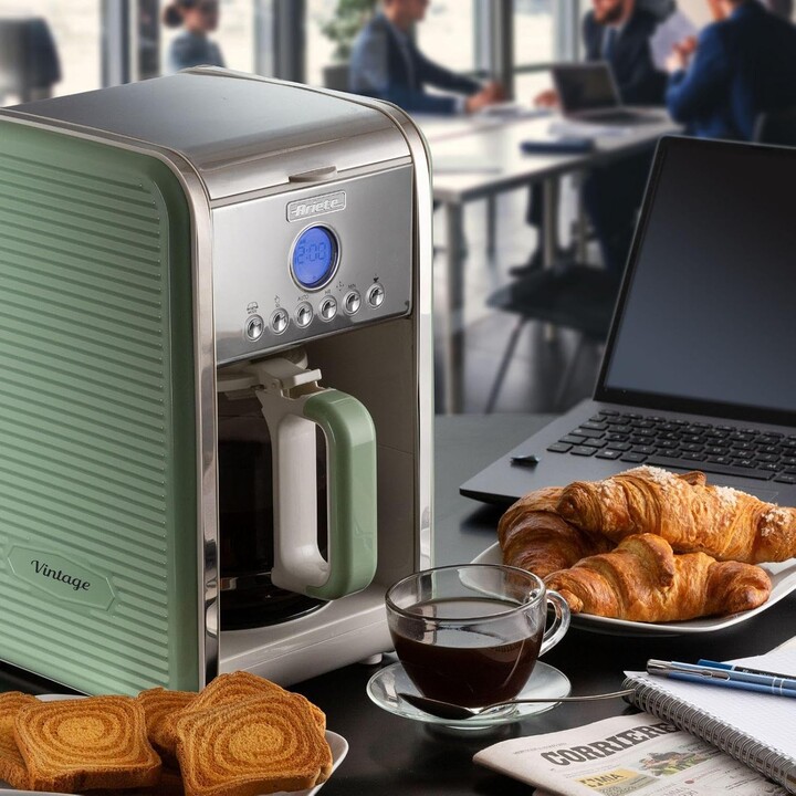 Machine à café filtre Ariete Vintage - 1,5 l - verte