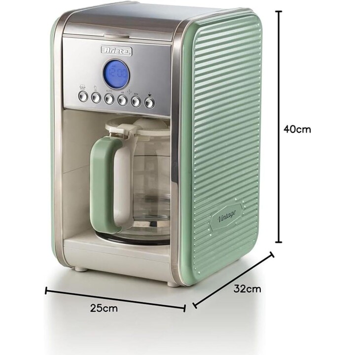 Machine à café filtre Ariete Vintage - 1,5 l - verte