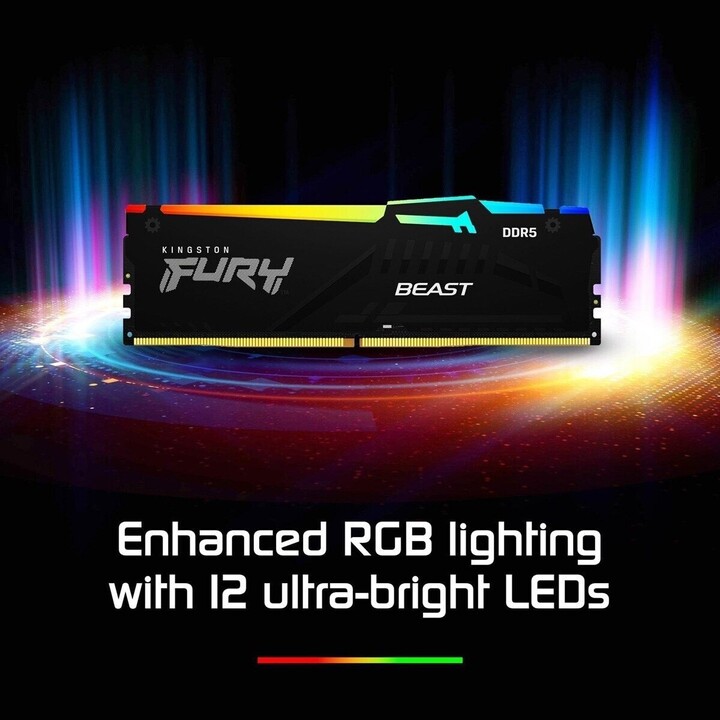 Kingston Technology Fury Beast Modulo Memoria Rgb 64 Gb 2 x 32 Gb Ddr5 Ecc