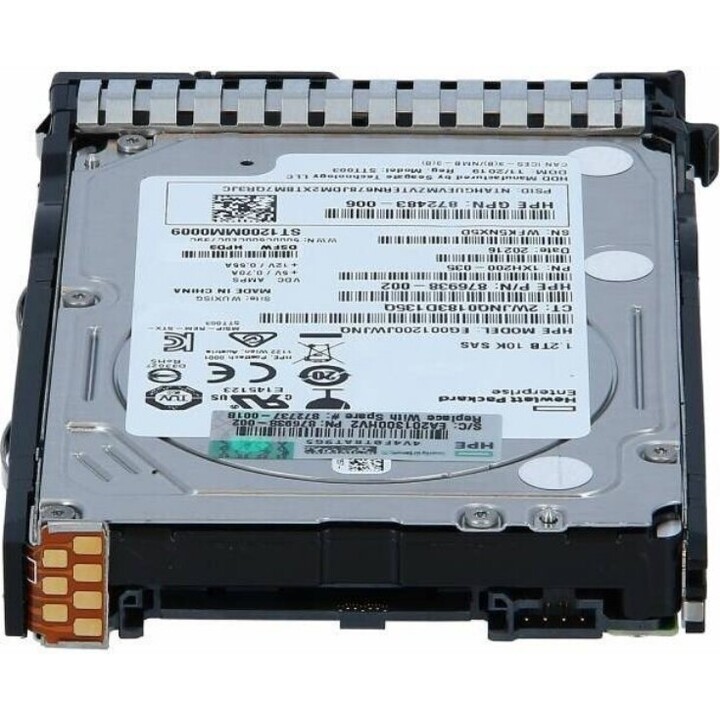 Disco duro hpe 1.2tb sas 2.5" 10000rpm sff hot plug
