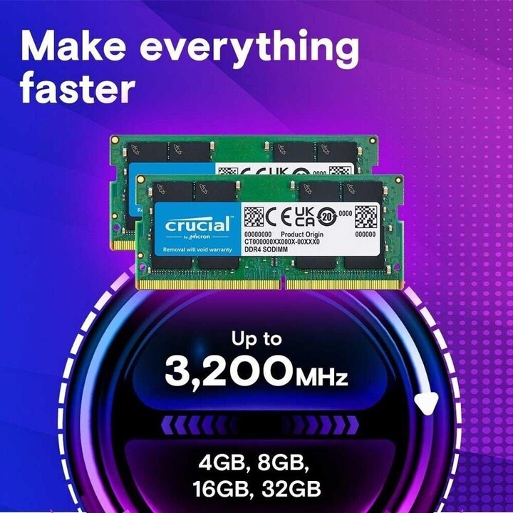 Memoria RAM Crucial CT8G4DFRA32AT 8GB 1x8GB DDR4 3200MHz CL22 DIMM