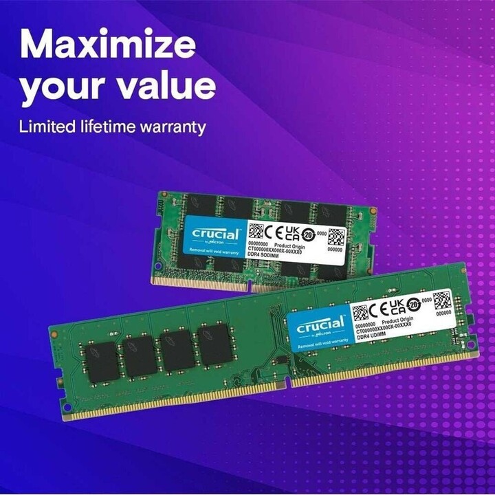 Memoria RAM Crucial CT8G4DFRA32AT 8GB 1x8GB DDR4 3200MHz CL22 DIMM
