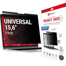 Displex Soporte magnético universal para computadora portátil/portátil para portátiles de 15,6" (16:9) con protección de privac