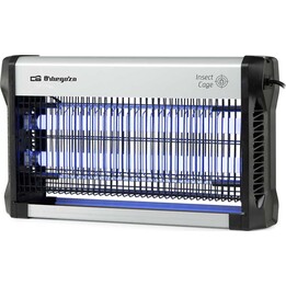 Orbegozo MQ 5530, Trampa para insectos de descarga eléctrica con área de cobertura de largo alcance, negro