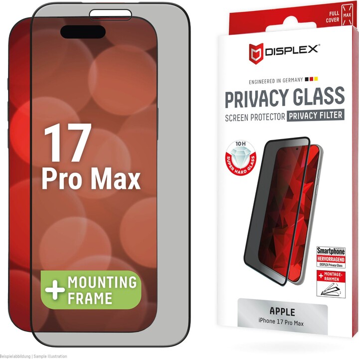 Displex Privacy Screen Protector for iPhone 17 Pro Max
