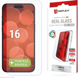 Protecteur d'écran Displex pour iPhone 16 (2D) + étui