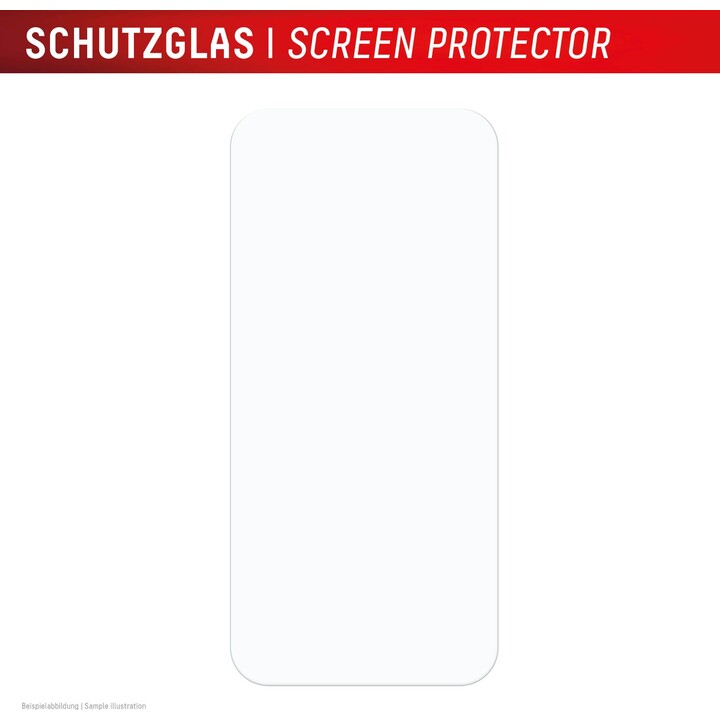 Displex Displayschutzfolie für iPhone 16 (2D) + Hülle