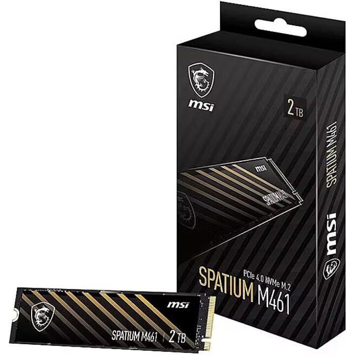 Unidade de estado sólido interna MSI SPATIUM M461 Gen 4 2TB M.2 NVMe PCIe 4.0 x4