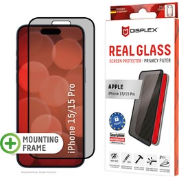 Displex Privacy Displayschutzfolie für iPhone 15 und iPhone 15 Pro