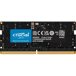 Crucial 16GB (1x16GB) DDR5-5600 CL46 ECC Unbuffered SODIMM Memory RAM