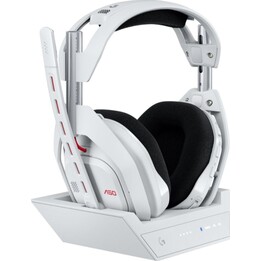 Cuffie da gioco wireless multipiattaforma Logitech G Astro A50 Gen 5 bianche + stazione base