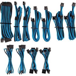 Corsair Premium Individually Sleeved Pro Kit Type 4 Gen 4 Blue/Black - Cable Kit