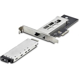 StarTech.com M.2 NVMe SSD to PCIe x4 Mobile Rack/Backplane with Removable Tray for PCI Express Expansion Slot, Tool-less Install
