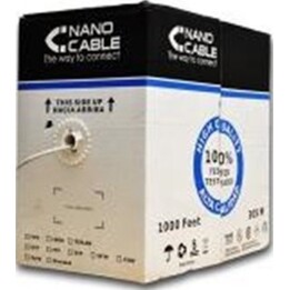 Nanocable RJ45 Cavo di rete Cat.6 FTP rigido AWG24, grigio, 305m