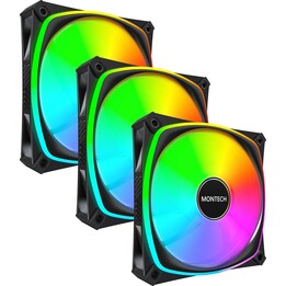 Ventilador 120MM/AX120 Pro Negro 3 en 1 Montech