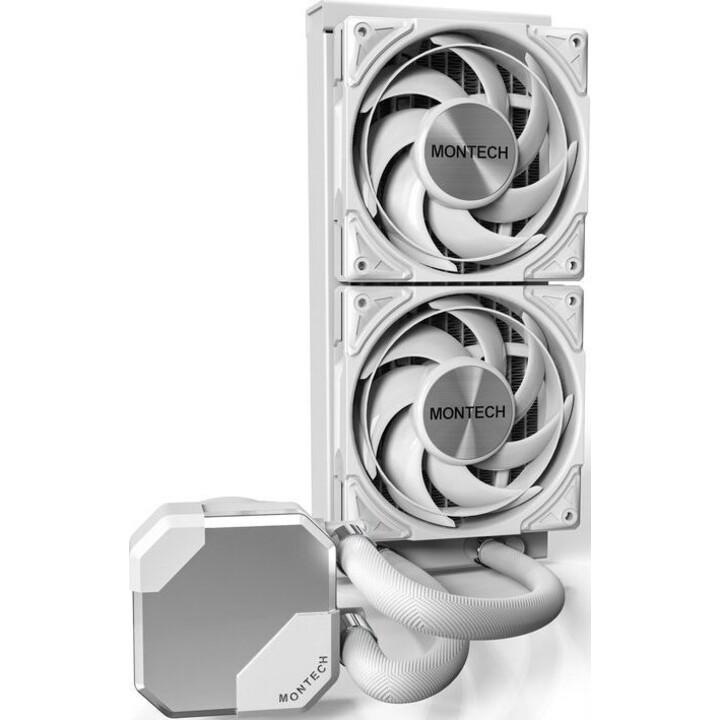 Enfriador de CPU Montech 240W Silent Multi-Connection, Blanco/Hyperflow