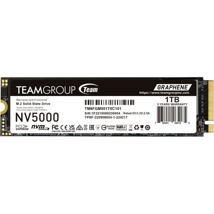 Team Group NV5000 1 TB PCIe Gen4 x4 NVMe SSD
